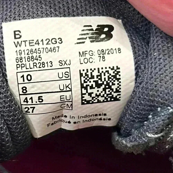 New Balance 412 V3 All Terrain Womens Size 10 Gray Running/Walking Trail Shoes - Picture 6 of 6